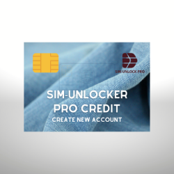 Sim-Unlocker Pro Credit Create New Account [ Any Quantity ]