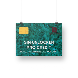 Sim-Unlocker Pro Credit Refill / ReCharge Old Account [ Any Quantity ]